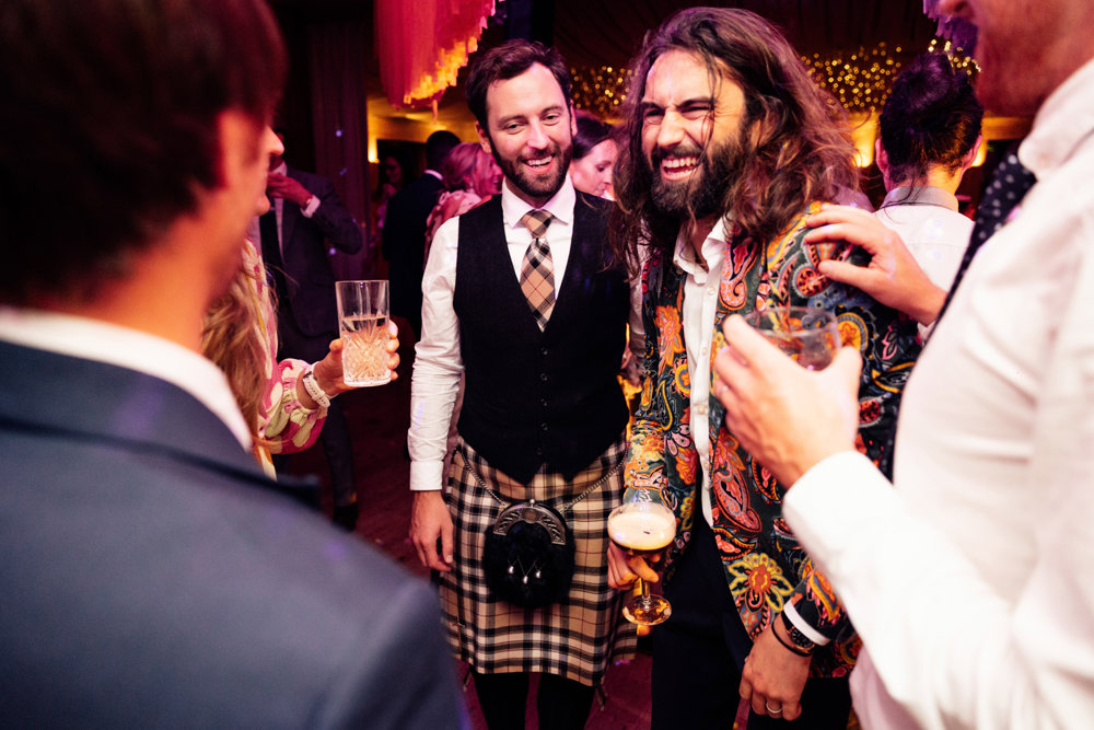 Colourful wedding with boho disco vibes