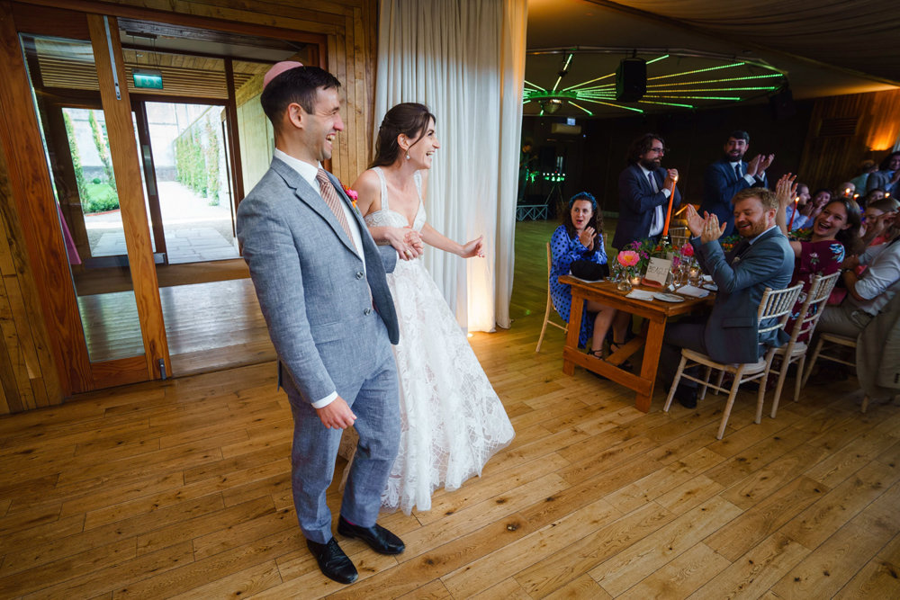 Bright & beautiful Jewish wedding with outdoor ceremony & huge party