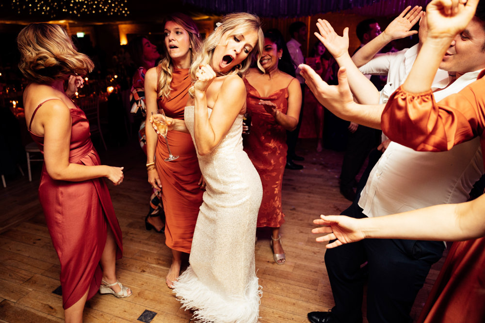 Colourful wedding with boho disco vibes