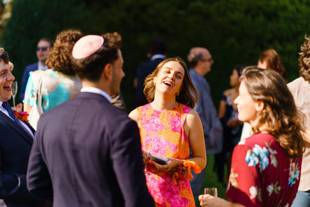 Bright & beautiful Jewish wedding with outdoor ceremony & huge party