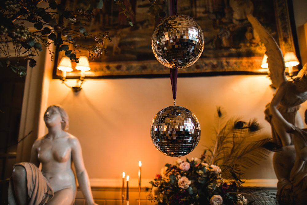 Weekend wedding with a 70s disco after party