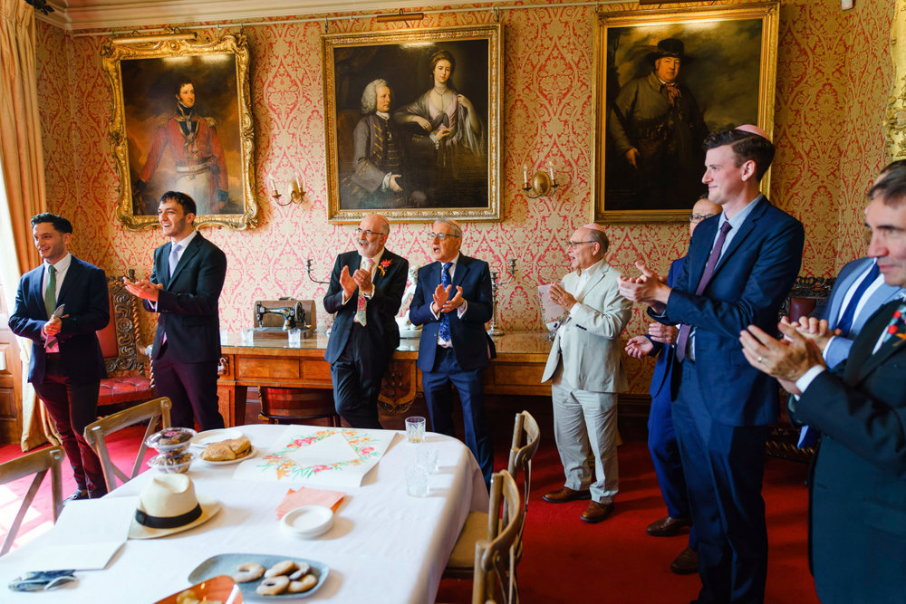 Bright & beautiful Jewish wedding with outdoor ceremony & huge party