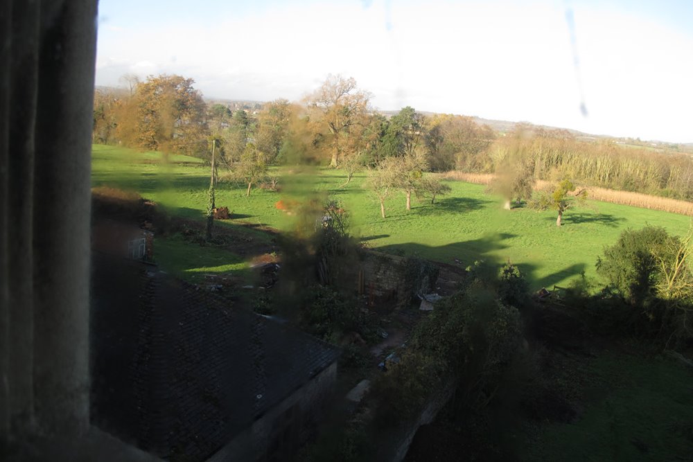 View from window of elmore court before the gillyflower was built