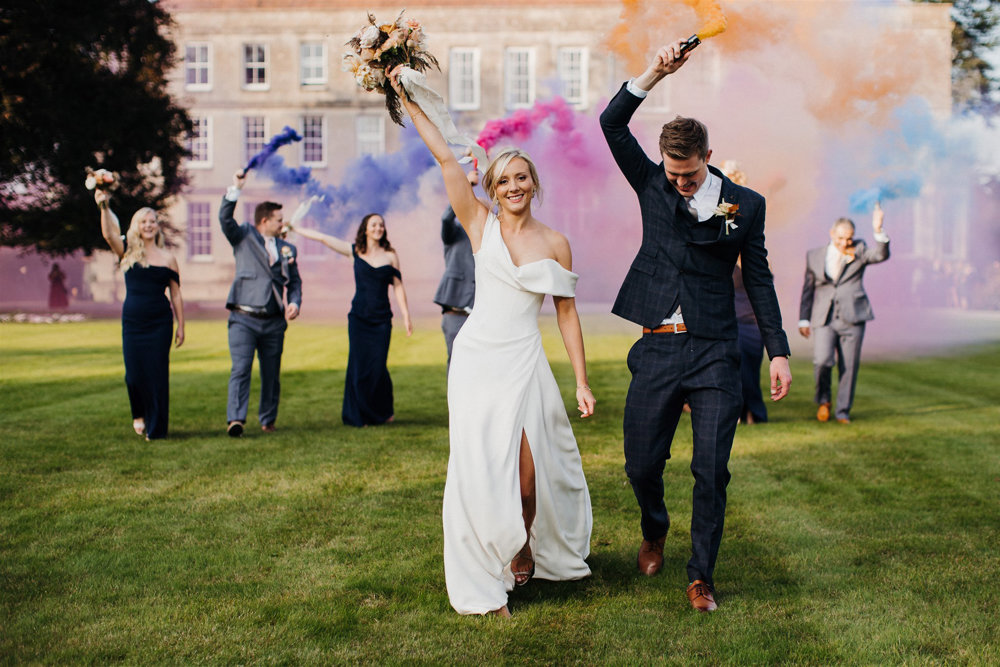 An Autumnal wedding with a touch of Hollywood Glamour