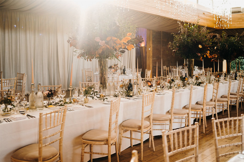 An Autumnal wedding with a touch of Hollywood Glamour