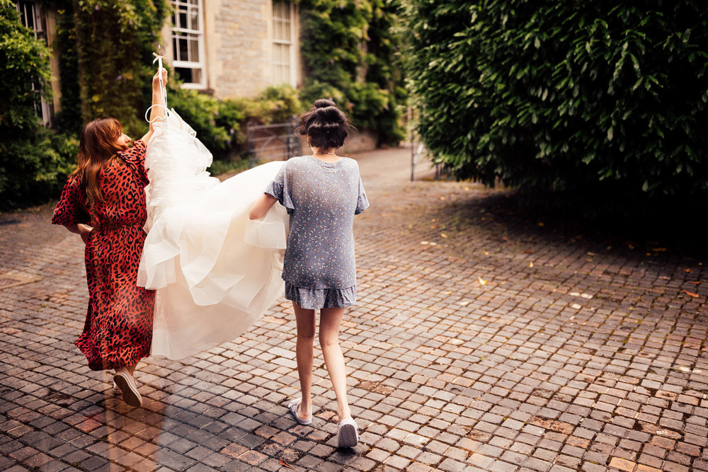 Stunning Pink & Red Wedding with 3 Dresses and a Bridesman