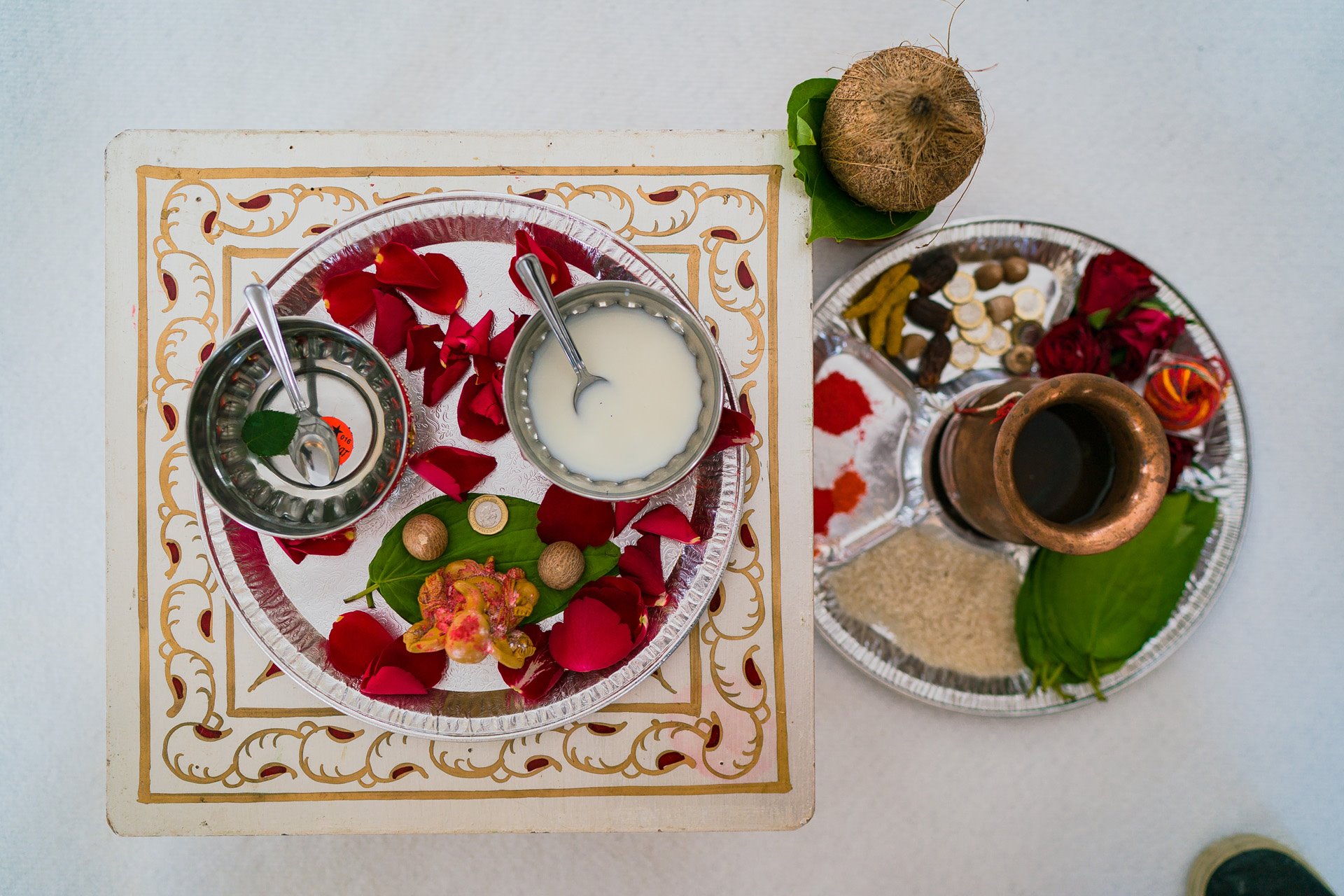 The most beautiful wedding food is Indian