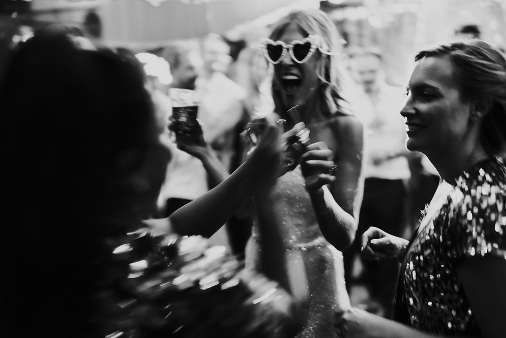 Colourful wedding with boho disco vibes