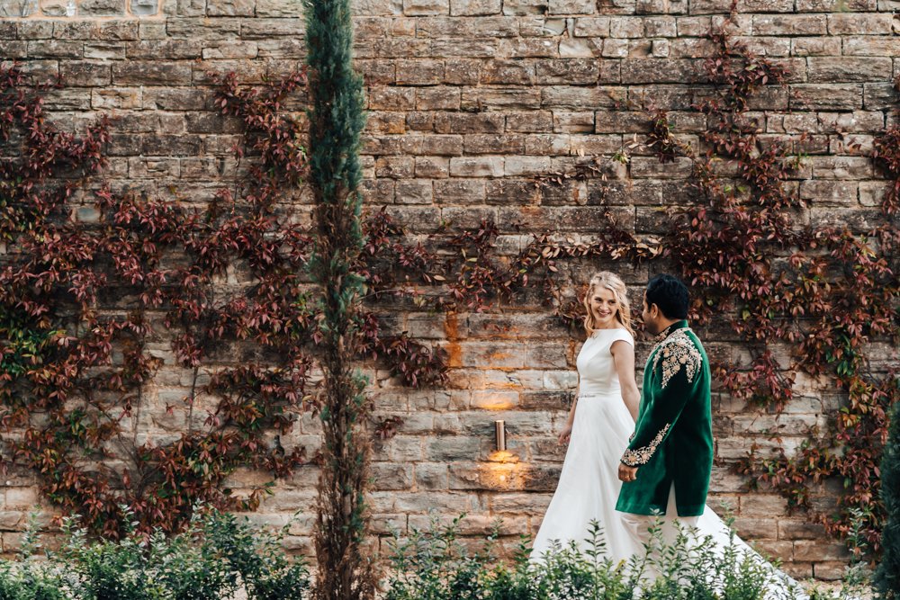 fusion wedding with beautiful bridal makeup