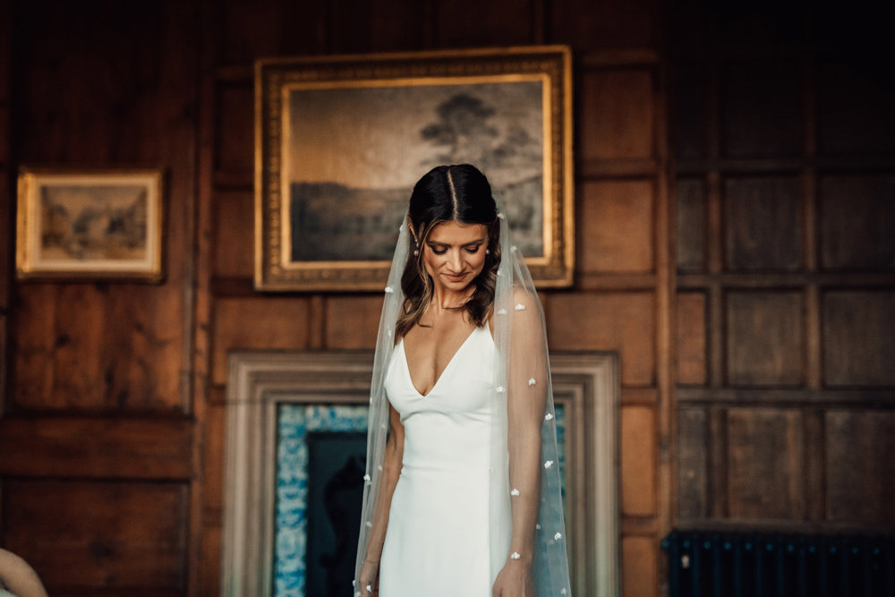 Post Christmas party wedding in black tie