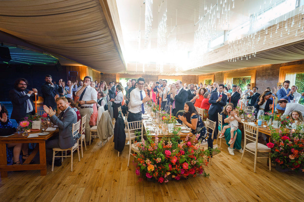 Big party wedding reception for 200 guests