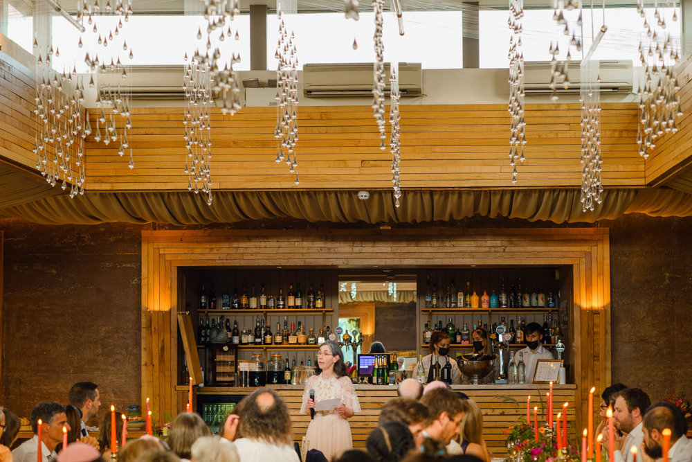 Bright & beautiful Jewish wedding with outdoor ceremony & huge party