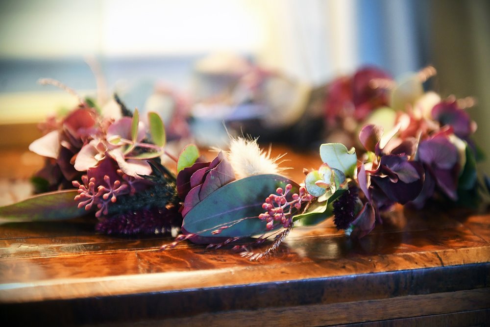 Autumn wedding crown for a witchy bride on her halloween wedding in an old stately home in the UK