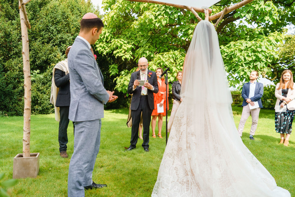Bright & beautiful Jewish wedding with outdoor ceremony & huge party