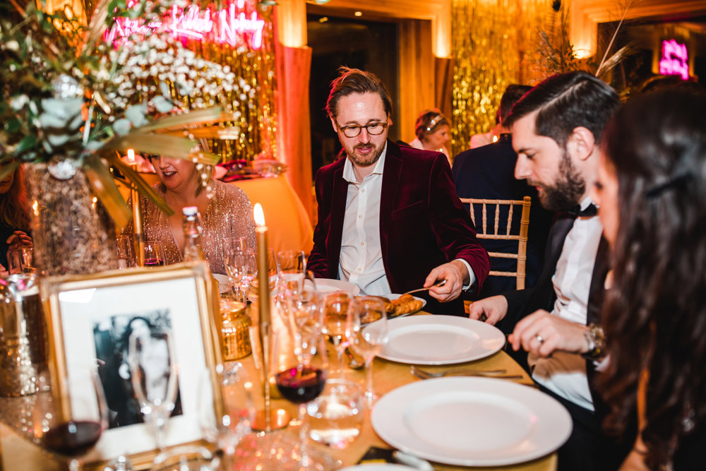 Weekend wedding with a 70s disco after party