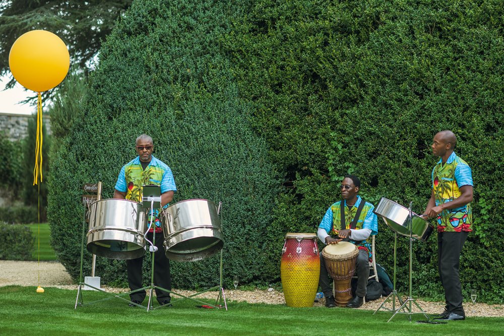 Festival wedding inspiration outdoor band playing