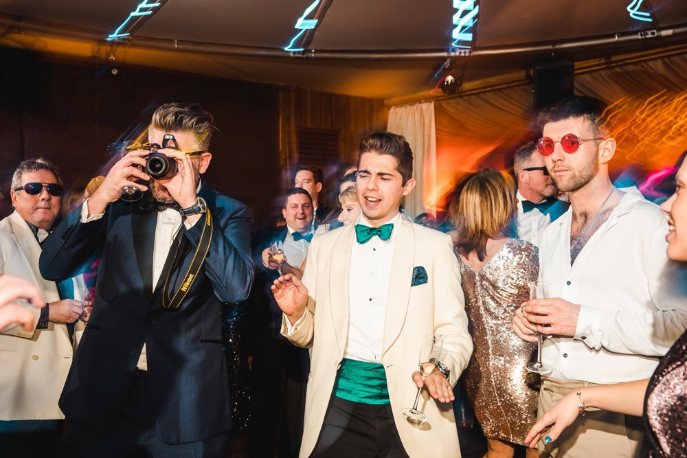 Weekend wedding with a 70s disco after party