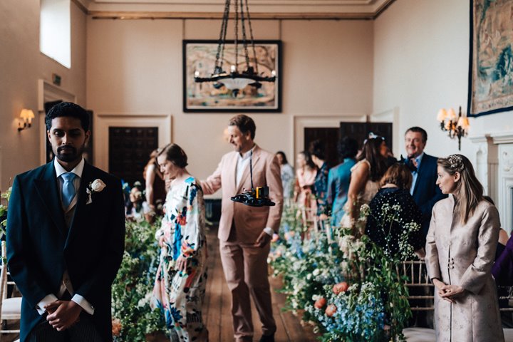 Watch drone in mid air at this incredible styled wedding shoot video at Elmore Court